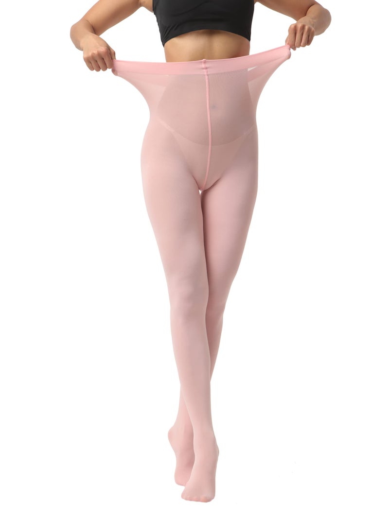 EVERSWE Women's 80 Den Soft Opaque Tights, Women's Tights (S/M, Pink) - Image 5